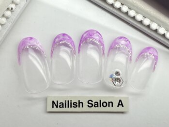 ネイリッシュサロン エー(Nailish Salon A)/マーブルフレンチ
