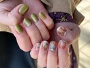 個性派ニュアンスネイル