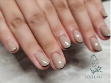 ネイルプラスユウ(NAIL+U)/先端フレンチライン