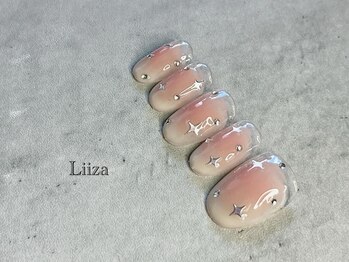 リーザ(Liiza)の写真/【毎回オフ無料！ラメグラデーションは3990円】ウォーターケア込☆低価格かつ丁寧なケアで見惚れる指先に♪