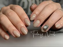 トゥデイ ネイル 新栄(Today Nail)/素肌になじむベージュカラー