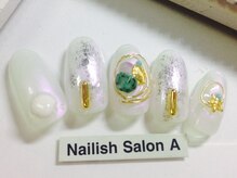 ネイリッシュサロン エー(Nailish Salon A)/天然石ワイヤーネイル