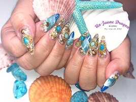 【ロングネイル】海ネイル