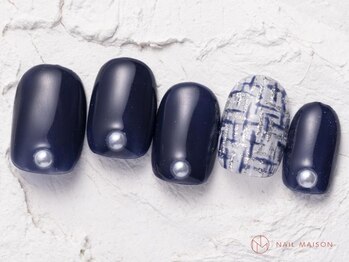 ネイルメゾン 池袋店(NAIL MAISON)/ネイビーツイード¥8050