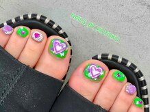 ネイルズバイコトコ(NAILS BY KOTOKO)の雰囲気（フットネイルも気分が上がります(*^^*)♪）