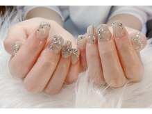 ヘブン ネイル 鶯谷(HEAVEN Nail)/シルバービジューネイル