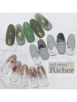 エスフィーネイルサロン リシェル(Esfy nailsalon Richer)/2024年12月 定額デザイン