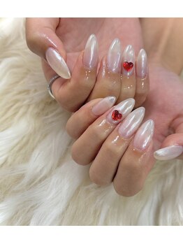 ハンドネイル☆ミラーネイル