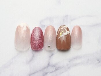 バレンタインネイル初回￥6500