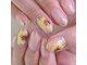 ピオニーネイル(peony nail)の写真/7月は手描きのひまわり。指先から元気をもらえるデザインで、暑い夏も乗り越えられそう◎