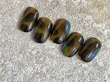 アロナ ネイルサロン アンド スクール(alona)/ひとくせレオパード＊