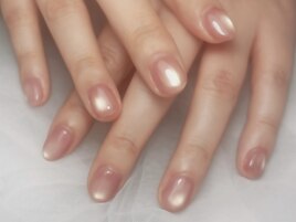 ショート艶マグネットネイル