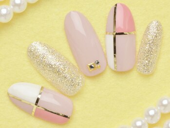 クアトログランシュ 青葉台(QUATRO×GranCieux)/大人ブロッキングネイル/7500円