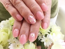 プルミエ ネイル(Premier Nail)/ホロのお花ネイル☆キュート