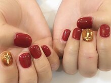 ティンク(Tink)/べっ甲と赤とバイカラー