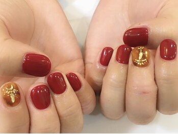 ティンク(Tink)/べっ甲と赤とバイカラー