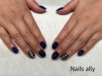 ネイルズアリー 立川店(Nails ally)/メタルパーツ×チェーン×秋色