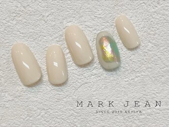 マークジーン 姫路(MARK JEAN)/59. ホワイト 水彩 ネイル
