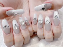 ラルネイル 大宮(Lull. nail)/＃フレンチ＃ストーン