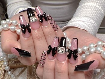 モアネイル 新宿/ワンホンネイル/持ち込み/新宿