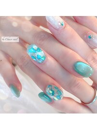 シェルネイル・アクアブルー