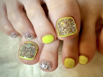 アミュリー ネイル アトリエ(Amury nail atelier)/蛍光 ネオン オーロラ ラメ