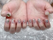 レアネイル 新宿(le'a nail)/キラキラ宝石デザイン