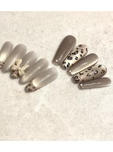 リット 代々木上原(lit.)/ヒョウ柄ネイルデザイン