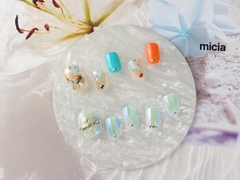 ミシャ(Micia)の写真/デザイン豊富！フットネイルがおすすめのサロン。丁寧なケアと定額メニューで、クーポン利用もできちゃう☆