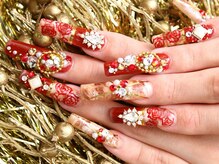 ネイルサロン ビビ(bibi)/和装にも合うゴージャスネイル