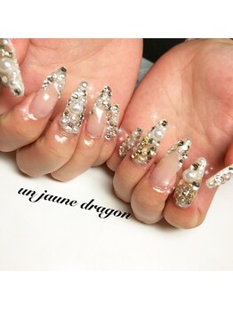 アン ジョーヌドラゴ/ロング☆フレンチネイル