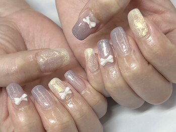 ハニービービー(Honey Bee Bee)/大人リボンネイル