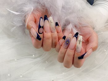 グランディール(Grandir)の写真/ハードジェル仕上げ！【限定定額Aコース¥5480・オフ込ジェルし放題¥8480(マグネット・ミラー追加OK)】】