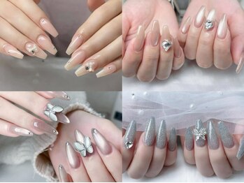 フェリスネイル 池袋店(Feliz Nail)の写真/【イベント前にもオススメ★】チップ長さ出しで強度も美しさもGET！やりたいデザイン全部叶う♪[池袋]