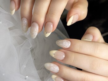 ユニネイル 池袋(Uni Nail)/バターイエロードットネイル