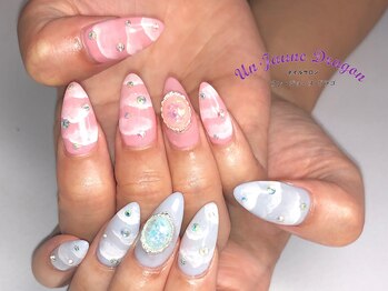 アン ジョーヌドラゴ/【ロングネイル】雲ネイル