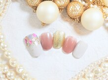 ノブレス 赤坂店(Noblesse)/シェルキラキラ　ネイル