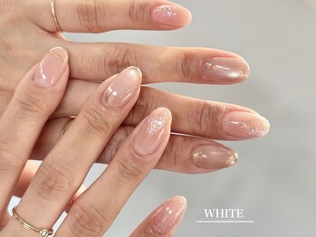 ホワイト(WHITE)/マグネットニュアンスデザイン