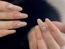 センスネイル 池袋店(Sense Nail)/ホワイト×ゴールドネイル