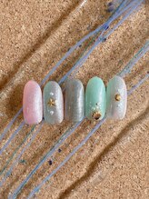 ミテソロ(mi tesoro)/2024年8月定額ネイル 6600