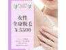 6月【火、木曜日限定】レディース全身脱毛¥20000→¥6000