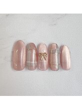 ナナズネイル 魚町店(NANA’sNail)/マグネット×チェック