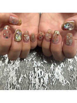 エムスタイル(Mstyle)/《ハンド》キラキラ冬ネイル