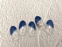 ラウレアネイル(Laule’a Nail)/【定額】ハイビスカスネイル 青