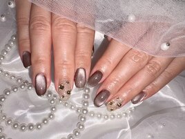 大人綺麗ブラウンネイル