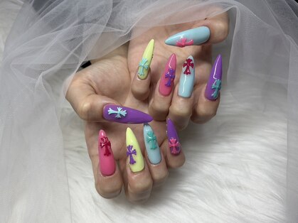 HIP nail 【長さだし/持ち込み/長さだし ネイル/持ち込み ネイル/マグネット ネイル】の写真