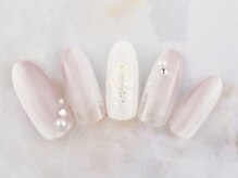 ネイルプラザ 河原町OPA店(NAIL PLAZA)/ニュアンス×フラワーネイル