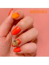 ブリオ ネイルズ(Nail BRIO NAILS)/Orange×bijou