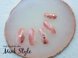 ピンクニュアンスネイル