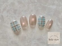 リトルビュー(little view)/チェック柄×水光マグ ¥9980